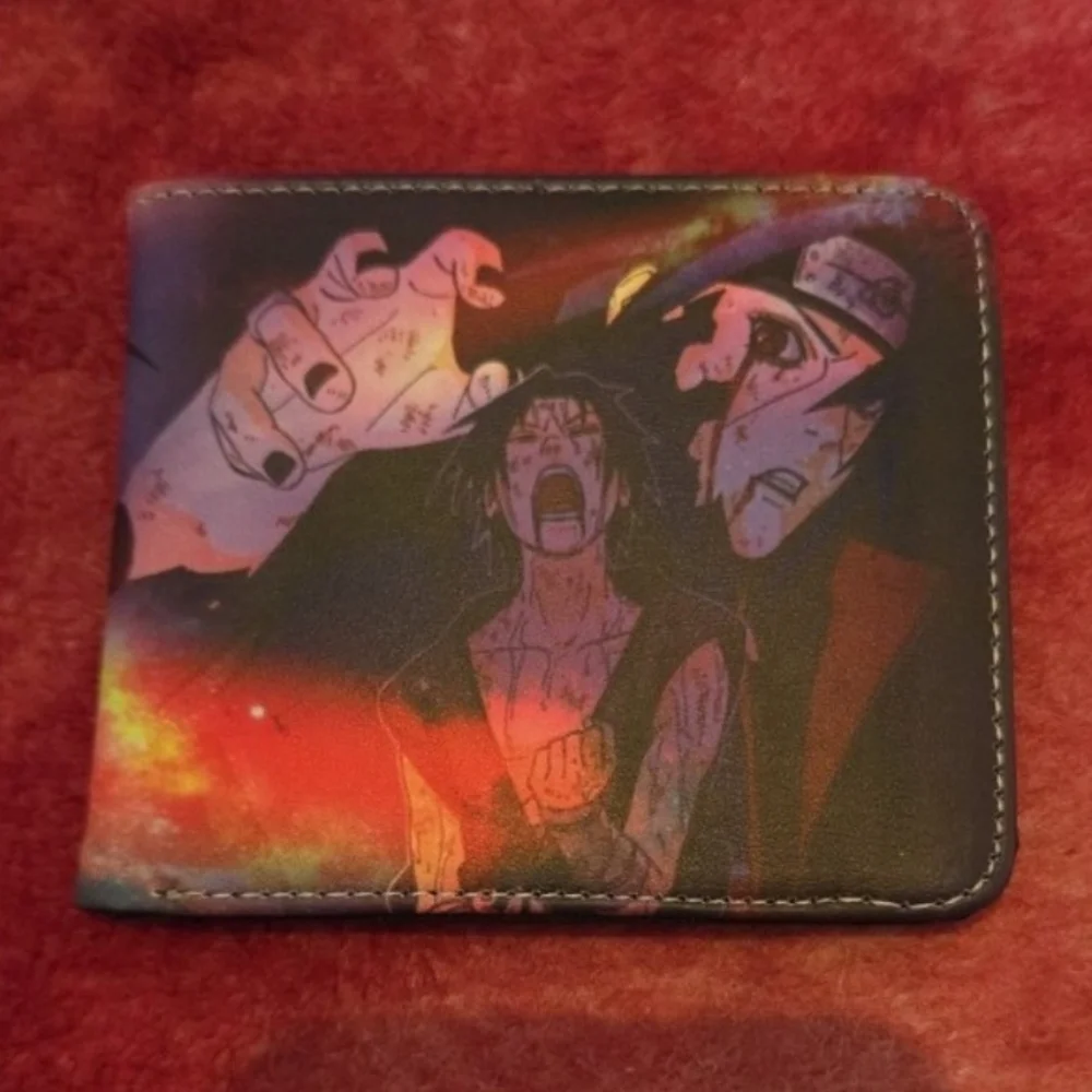 New Naruto itachi akatsuki anime manga leather wallet
